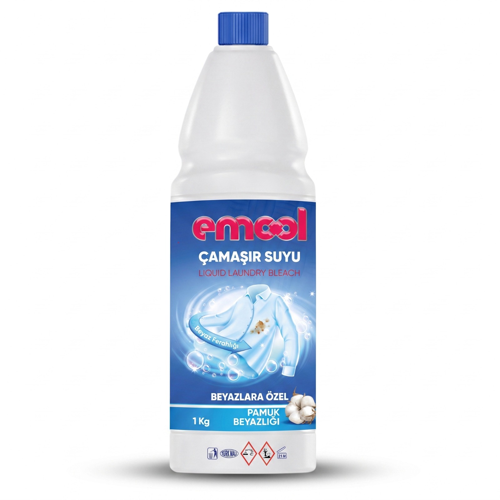 Emool Çamaşır Suyu 1 Kg | Emool Deterjan | Çamaşır Suyu, Yüzey Temizleyici, Gider Açıcı ve Hijyen Ürünleri Üreticisi | Yerli Temizlik ve Hijyen Ürünleri Üreticisi